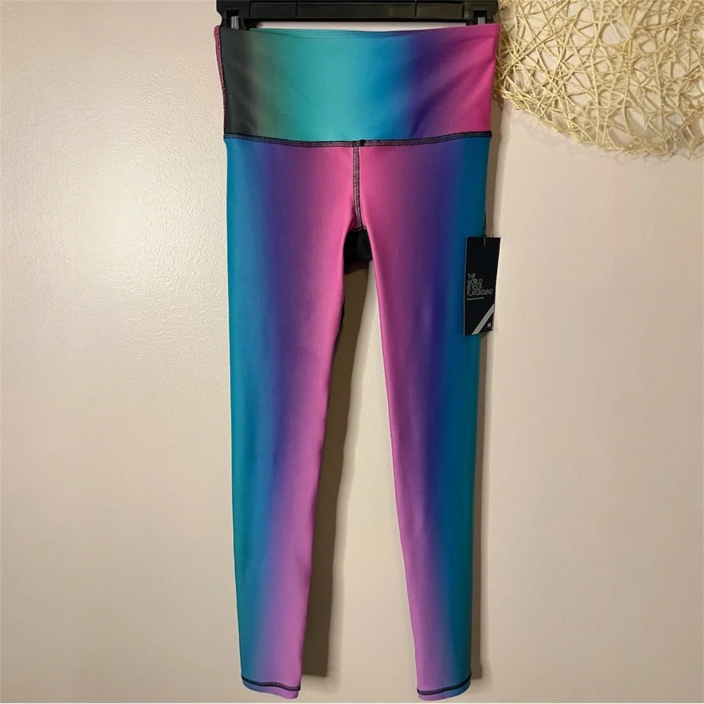 NWT Playground High Waist Harmony Leggings (Black Gradient) - XS